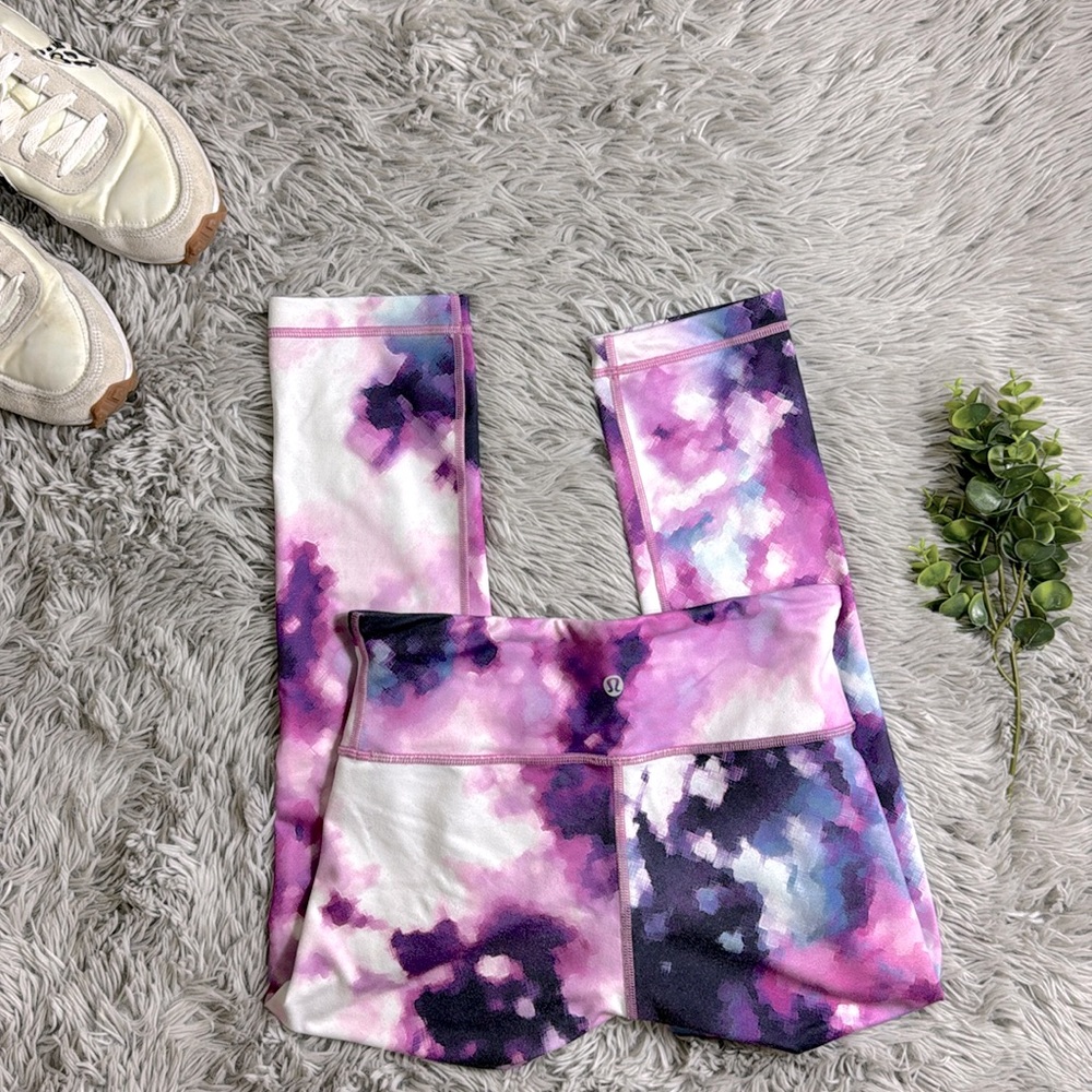 Lululemon High Times Pant pink and purple Blooming Pixie Multi wunder under 4